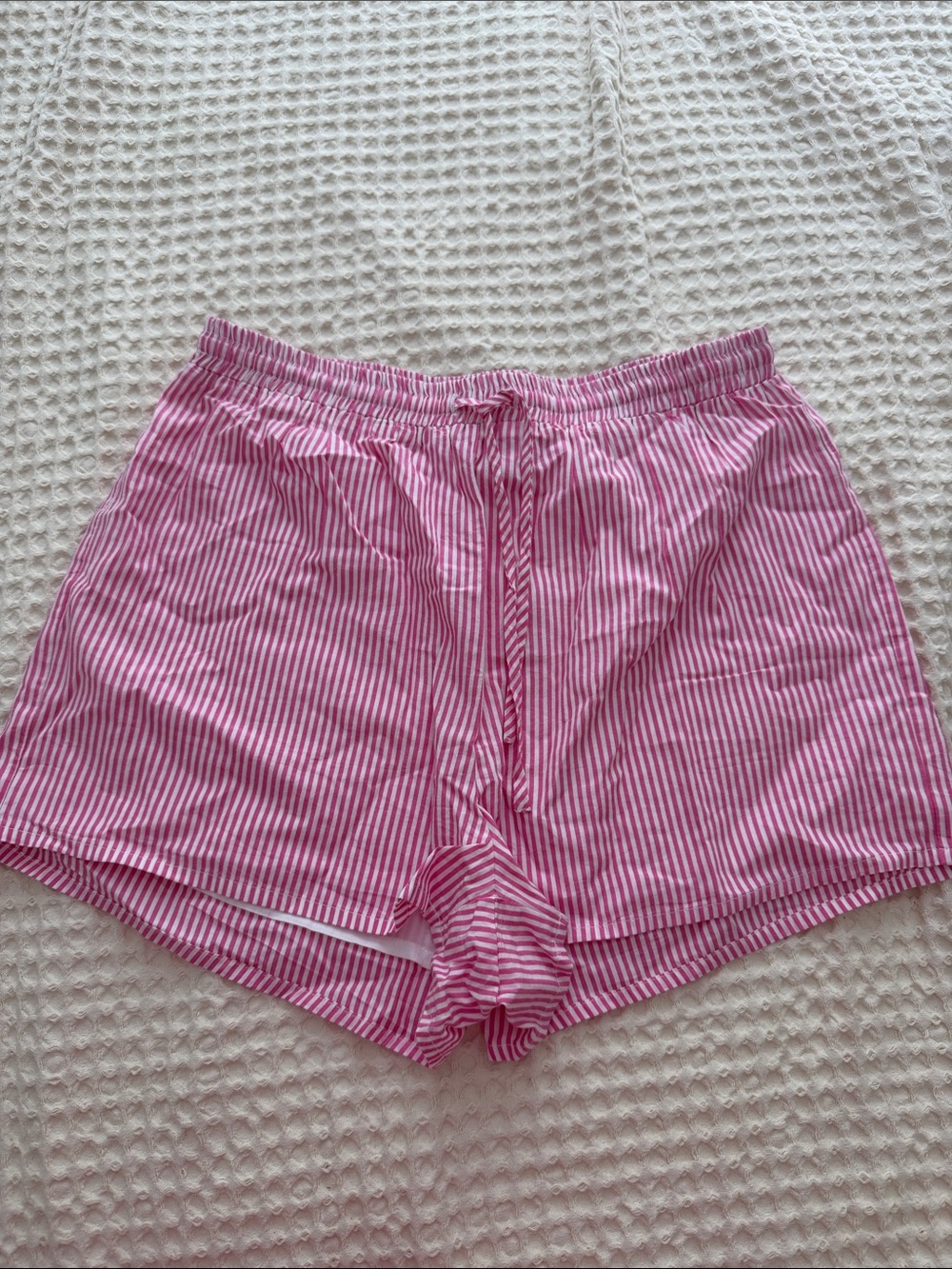 Princess Polly Women’s Pink Striped Elastic Waist Shorts